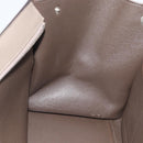 CELINE Trapeze Hand Bag Leather 2way Gray Silver Auth 192250V-24