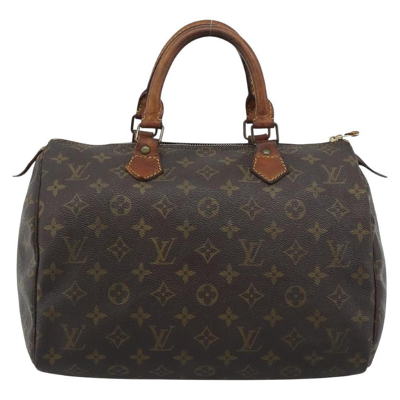 LOUIS VUITTON Monogram Speedy 30 Hand Bag M41526 LV Auth 192252