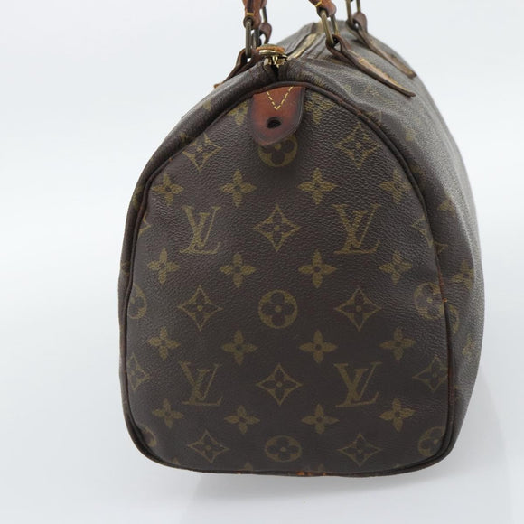 LOUIS VUITTON Monogram Speedy 30 Hand Bag M41526 LV Auth 192252