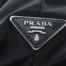 PRADA Reversible Hand Bag Nylon 2way Black Silver Auth 192253V-21