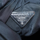 PRADA Reversible Hand Bag Nylon 2way Black Silver Auth 192253V-25