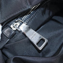 PRADA Reversible Hand Bag Nylon 2way Black Silver Auth 192253V-27