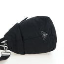 PRADA Reversible Hand Bag Nylon 2way Black Silver Auth 192253V-3