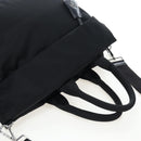 PRADA Reversible Hand Bag Nylon 2way Black Silver Auth 192253V-6
