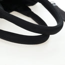 PRADA Reversible Hand Bag Nylon 2way Black Silver Auth 192253V-7