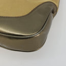 GUCCI GG Canvas Jackie Sherry Line Hand Bag Gold 001 3306 Auth 192254V-14