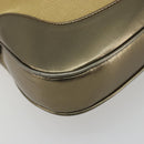 GUCCI GG Canvas Jackie Sherry Line Hand Bag Gold 001 3306 Auth 192254V-15