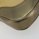 GUCCI GG Canvas Jackie Sherry Line Hand Bag Gold 001 3306 Auth 192254V-17