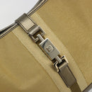 GUCCI GG Canvas Jackie Sherry Line Hand Bag Gold 001 3306 Auth 192254V-18