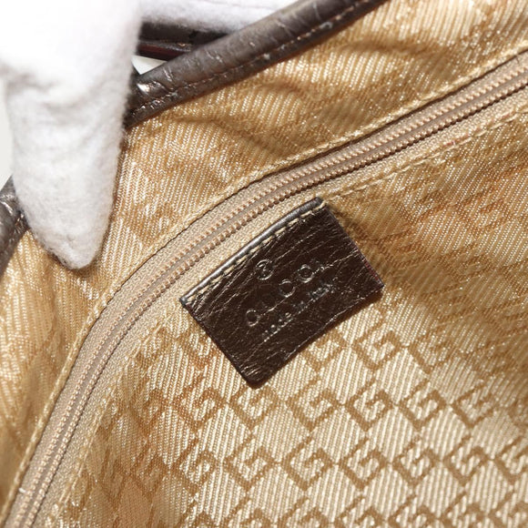 GUCCI GG Canvas Jackie Sherry Line Hand Bag Gold 001 3306 Auth 192254V