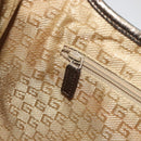 GUCCI GG Canvas Jackie Sherry Line Hand Bag Gold 001 3306 Auth 192254V-22