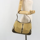 GUCCI GG Canvas Jackie Sherry Line Hand Bag Gold 001 3306 Auth 192254V-24