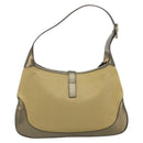 GUCCI GG Canvas Jackie Sherry Line Hand Bag Gold 001 3306 Auth 192254V-2