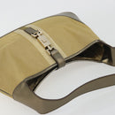 GUCCI GG Canvas Jackie Sherry Line Hand Bag Gold 001 3306 Auth 192254V-7