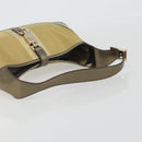 GUCCI GG Canvas Jackie Sherry Line Hand Bag Gold 001 3306 Auth 192254V-8