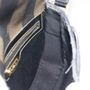 FENDI Pecan Canvas Shoulder Bag PVC Black Brown Auth 192256-18