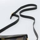 FENDI Pecan Canvas Shoulder Bag PVC Black Brown Auth 192256-8