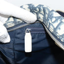 Christian Dior Trotter Canvas Shoulder Bag PVC Navy Silver Auth 192257-19