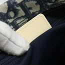 Christian Dior Trotter Canvas Shoulder Bag PVC Navy Silver Auth 192257-21