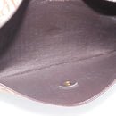 Christian Dior Trotter Canvas Clutch Bag Beige Gold Auth 192259-14