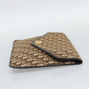Christian Dior Trotter Canvas Clutch Bag Beige Gold Auth 192259-5