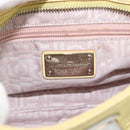 Salvatore Ferragamo Gancini Marissa Hand Bag Leather Yellow Silver Auth 192260-18