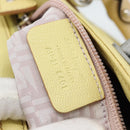 Salvatore Ferragamo Gancini Marissa Hand Bag Leather Yellow Silver Auth 192260-12