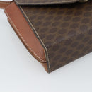 CELINE Macadam Canvas Shoulder Bag PVC Leather Brown Gold Auth 192261-11