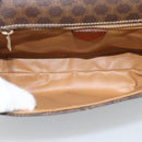 CELINE Macadam Canvas Shoulder Bag PVC Leather Brown Gold Auth 192261-16