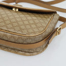 CELINE Macadam Canvas Shoulder Bag PVC Beige Gold Auth 192266-10