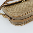 CELINE Macadam Canvas Shoulder Bag PVC Beige Gold Auth 192266-11