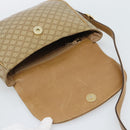 CELINE Macadam Canvas Shoulder Bag PVC Beige Gold Auth 192266-15