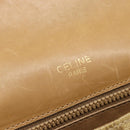 CELINE Macadam Canvas Shoulder Bag PVC Beige Gold Auth 192266-16