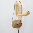 CELINE Macadam Canvas Shoulder Bag PVC Beige Gold Auth 192266-22