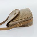CELINE Macadam Canvas Shoulder Bag PVC Beige Gold Auth 192266-4