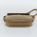 CELINE Macadam Canvas Shoulder Bag PVC Beige Gold Auth 192266-9