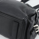 PRADA Tote Bag Vittero Dino Leather Black Silver Auth 192267SAM-10