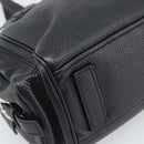 PRADA Tote Bag Vittero Dino Leather Black Silver Auth 192267SAM-11
