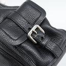 PRADA Tote Bag Vittero Dino Leather Black Silver Auth 192267SAM-15
