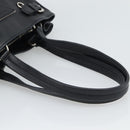 PRADA Tote Bag Vittero Dino Leather Black Silver Auth 192267SAM-7