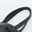 PRADA Tote Bag Vittero Dino Leather Black Silver Auth 192267SAM-8
