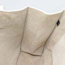 Miu Miu Tote Bag Leather White Silver Auth 192270A-21