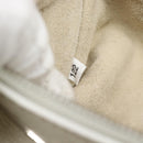 Miu Miu Tote Bag Leather White Silver Auth 192270A-12