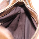 GUCCI GG Canvas Horsebit Shoulder Bag Beige Gold 145826 Auth 192271V-21