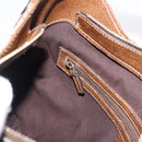 GUCCI GG Canvas Horsebit Shoulder Bag Beige Gold 145826 Auth 192271V-23