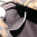 FENDI Zucca Canvas Mamma Baguette Shoulder Bag Brown Gold Auth 192273-22