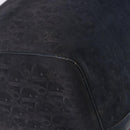 Christian Dior Trotter Canvas Boston Bag Leather Navy Silver Auth 192274-9