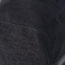 Christian Dior Trotter Canvas Boston Bag Leather Navy Silver Auth 192274-15