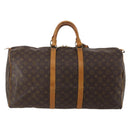 LOUIS VUITTON Monogram Keepall 55 Boston Bag M41424 LV Auth 192275-2