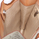 CELINE C Macadam Canvas Hand Bag Suede Gray Silver Auth 192286A-19